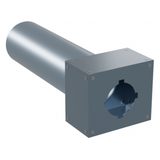 Пленум ТИХОНЯ П-125-75-1 из АБС-пластика под диффузор диаметром 125мм и с 1 портом подключения под СПВ ПЭ D75