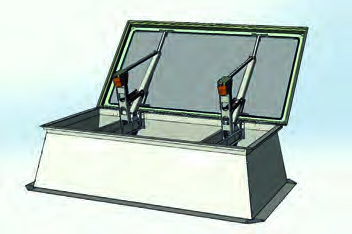 Люки дымоудаления КЛАПАР крышные