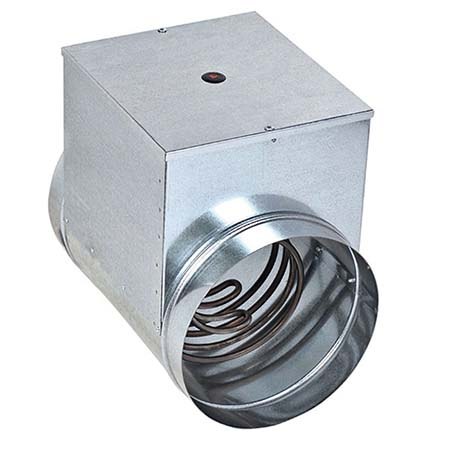 Электрический канальный нагреватель НККм-160-1,0-1ф для круглого воздуховода