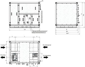 Приточно-вытяжная установка с роторным рекуператором RWN-RR-2700(50c)-ЕС-W-Classic(N)