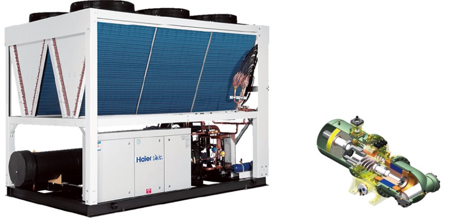 Винтовой чиллер Haier CI1050PANF с воздушным охлаждением Винтовой чиллер Haier CI1050PANF с воздушным охлаждением