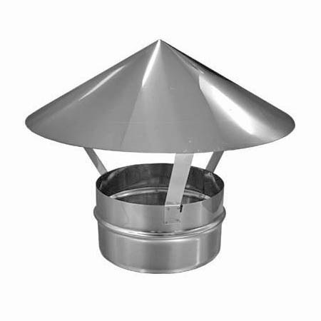Зонт вентиляционный Ø160 мм оцинкованный Ванвент для круглого воздуховода